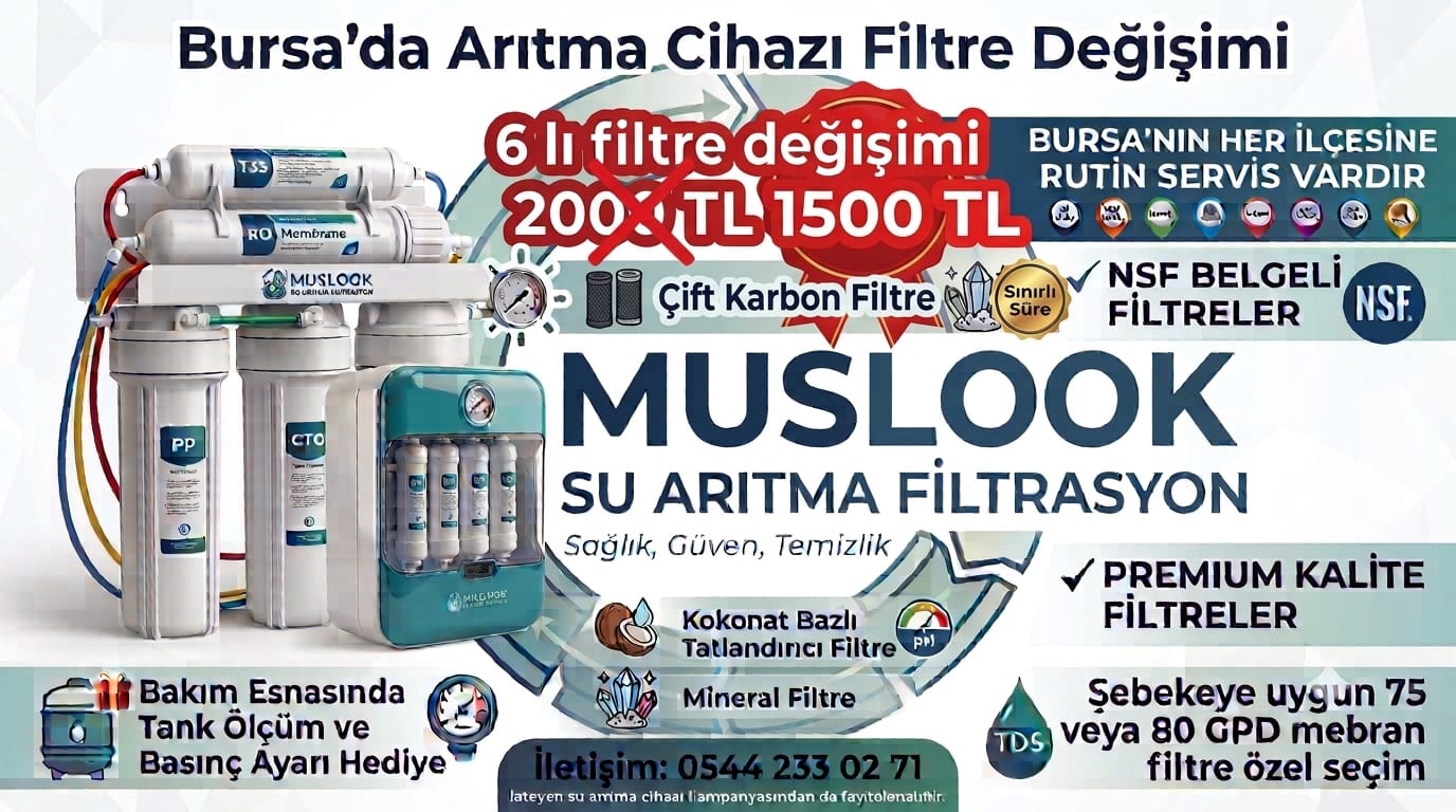 Bursa 6'lı Filtre Değişimi