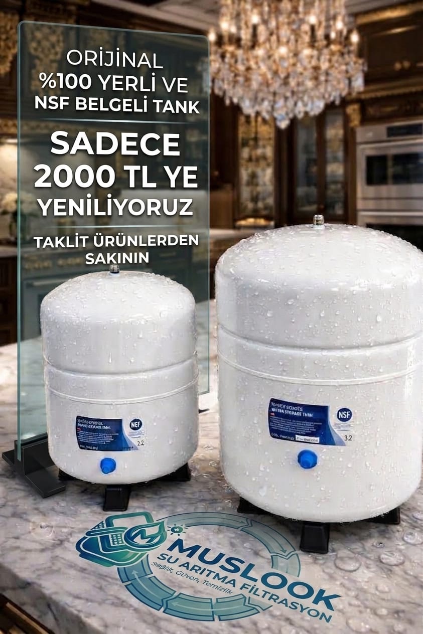 Orijinal NSF Belgeli Su Arıtma Tankı